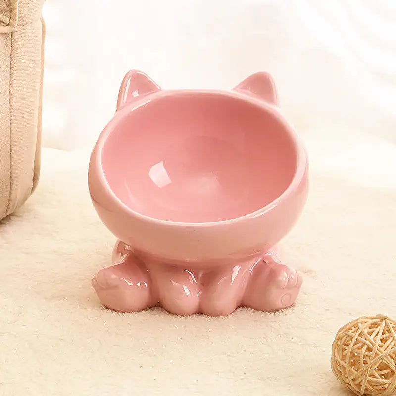 Ergonomic Ceramic Pet Bowl