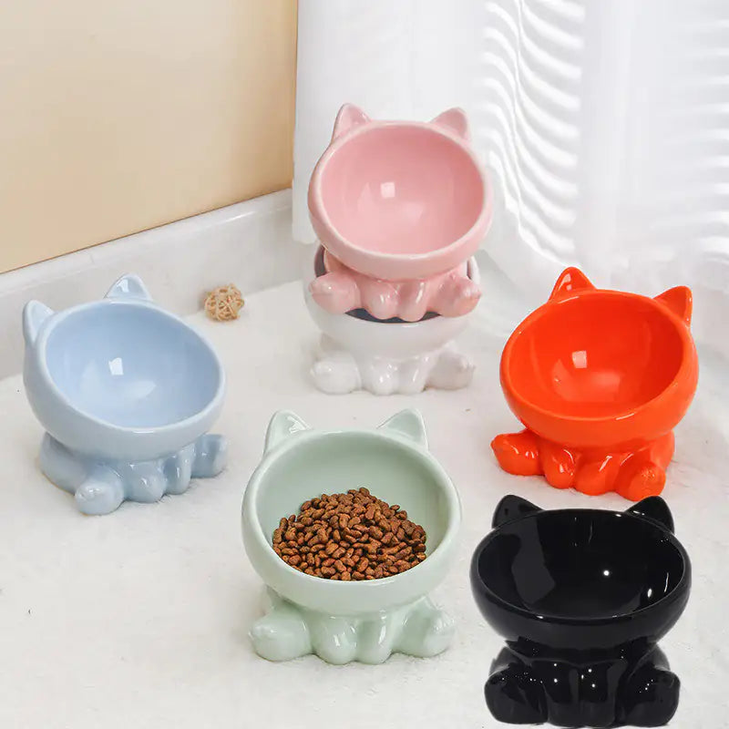 Ergonomic Ceramic Pet Bowl