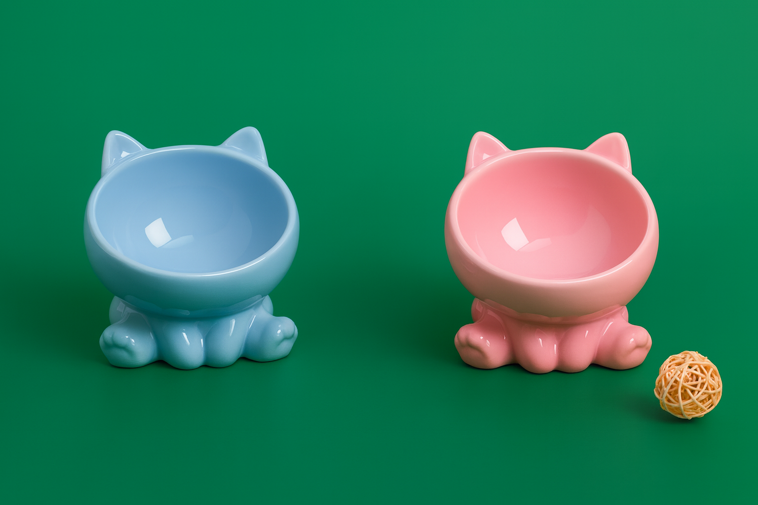 Ergonomic Ceramic Pet Bowl